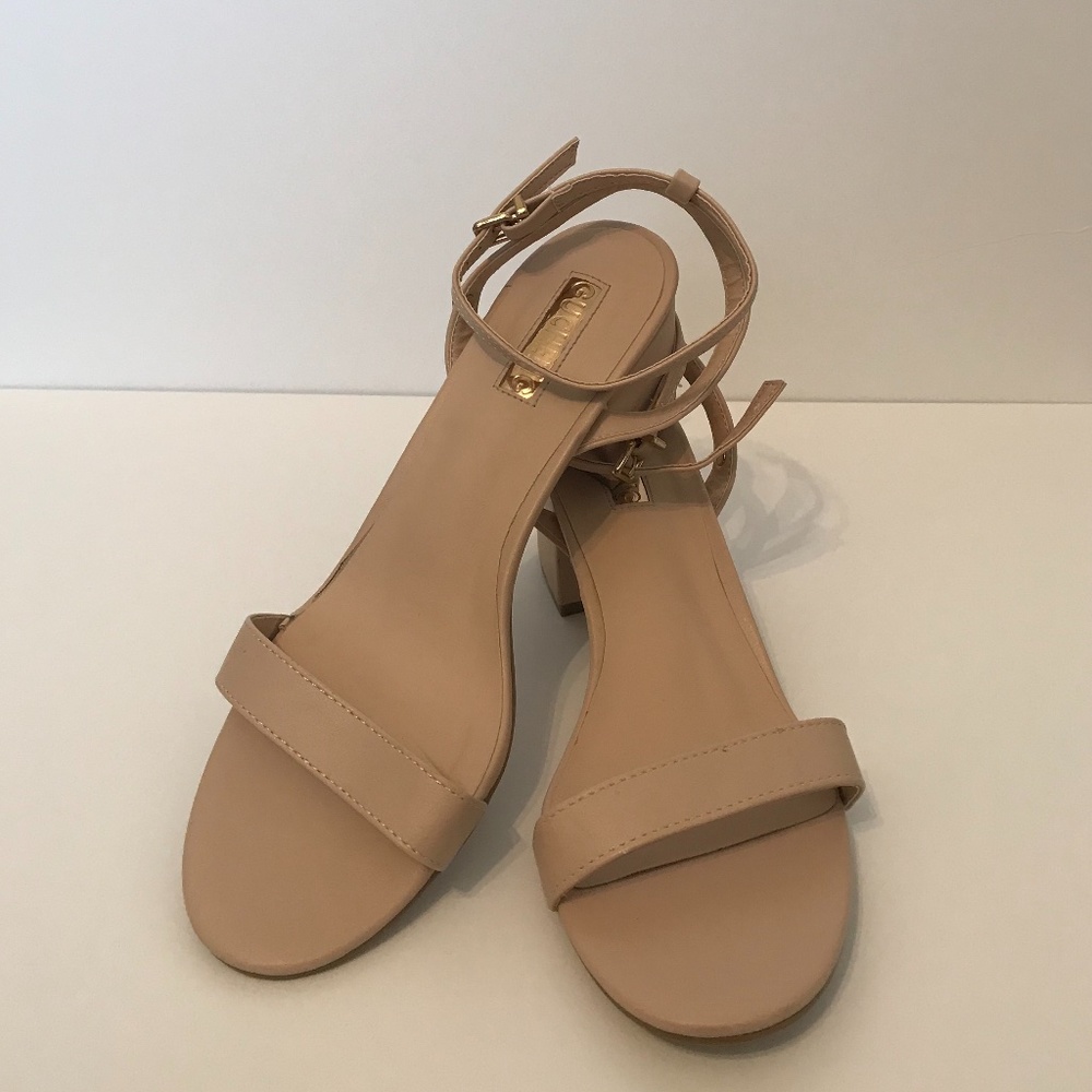 Nude Block Heel/Sandal